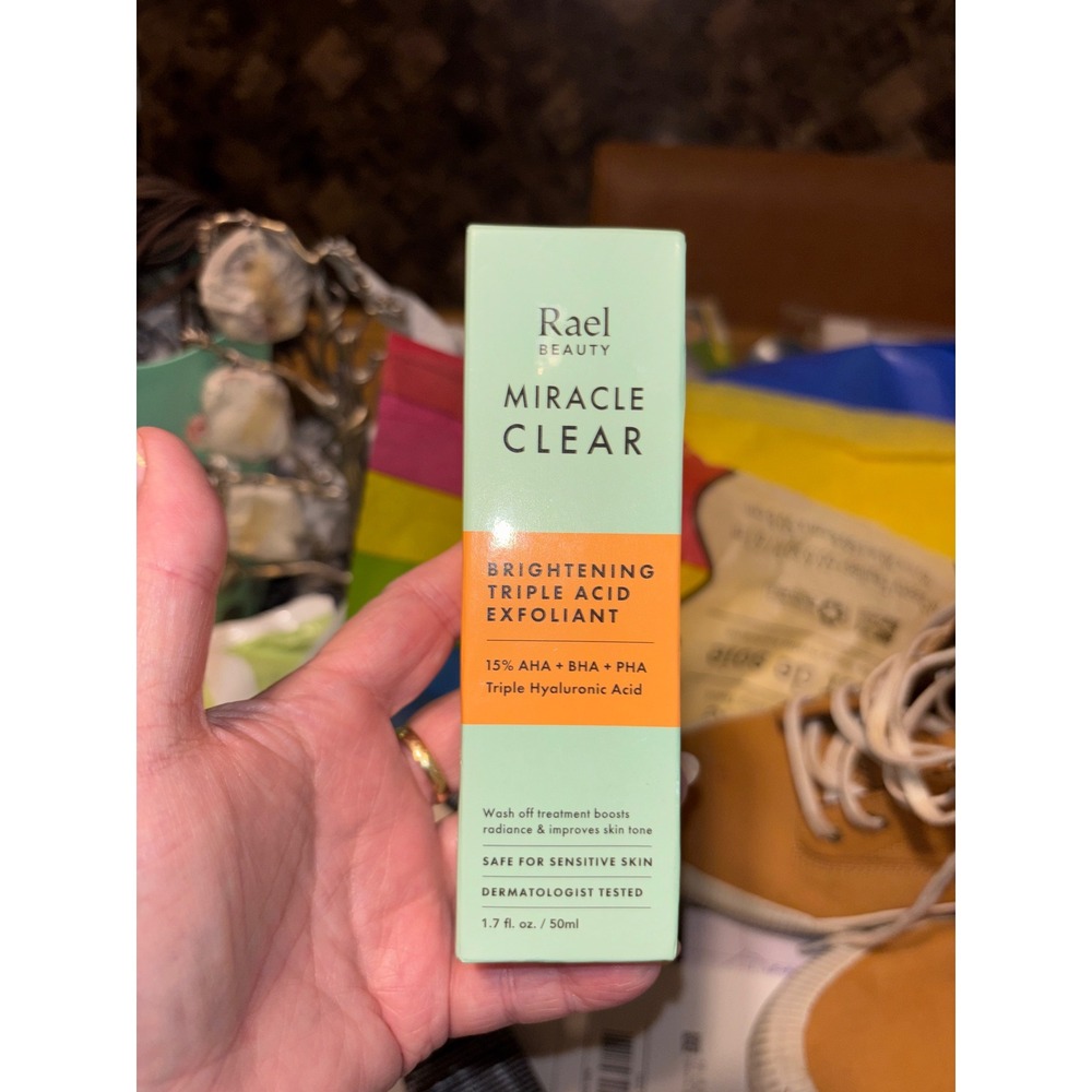 Rael Beauty Miracle Clear Brightening Triple Acid Exfoliant 1.7oz 15% AHA BHA